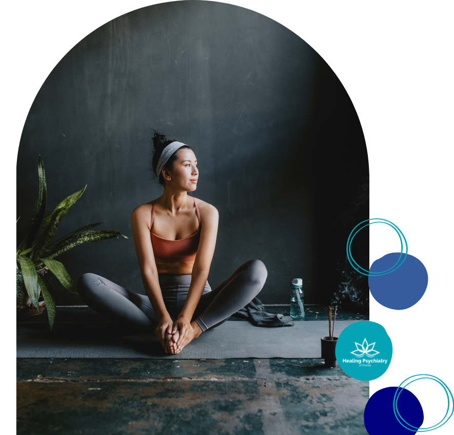 Individual in a serene yoga pose reflecting on progress made during EMDR counseling near Altamonte Springs, Florida, embodying peace and mindfulness.