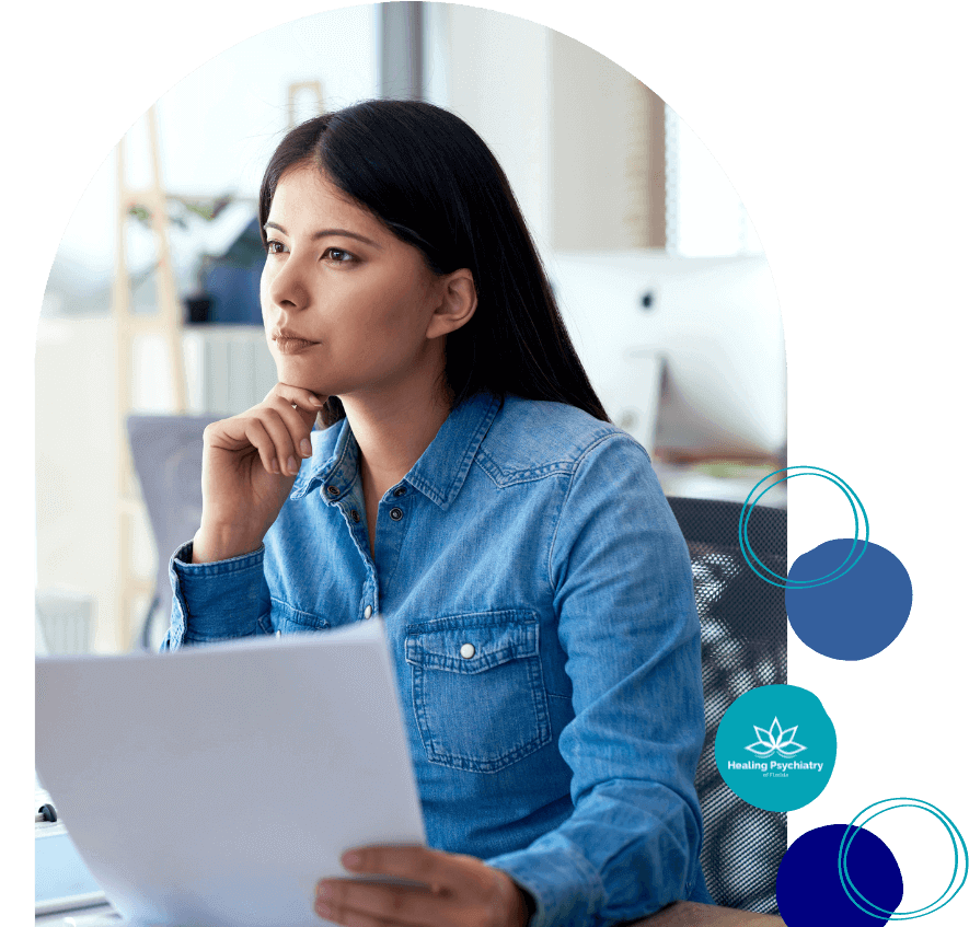 A person actively participating in ADHD therapy in Sanford, utilizing strategies to improve focus and productivity in daily tasks.