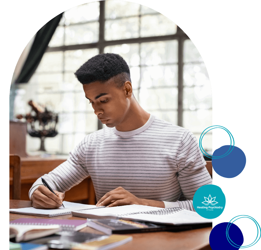 <br />
Focused and engaged, this man utilizes concentration techniques from his ADHD therapy in Sanford, embracing structured routines to enhance his productivity.