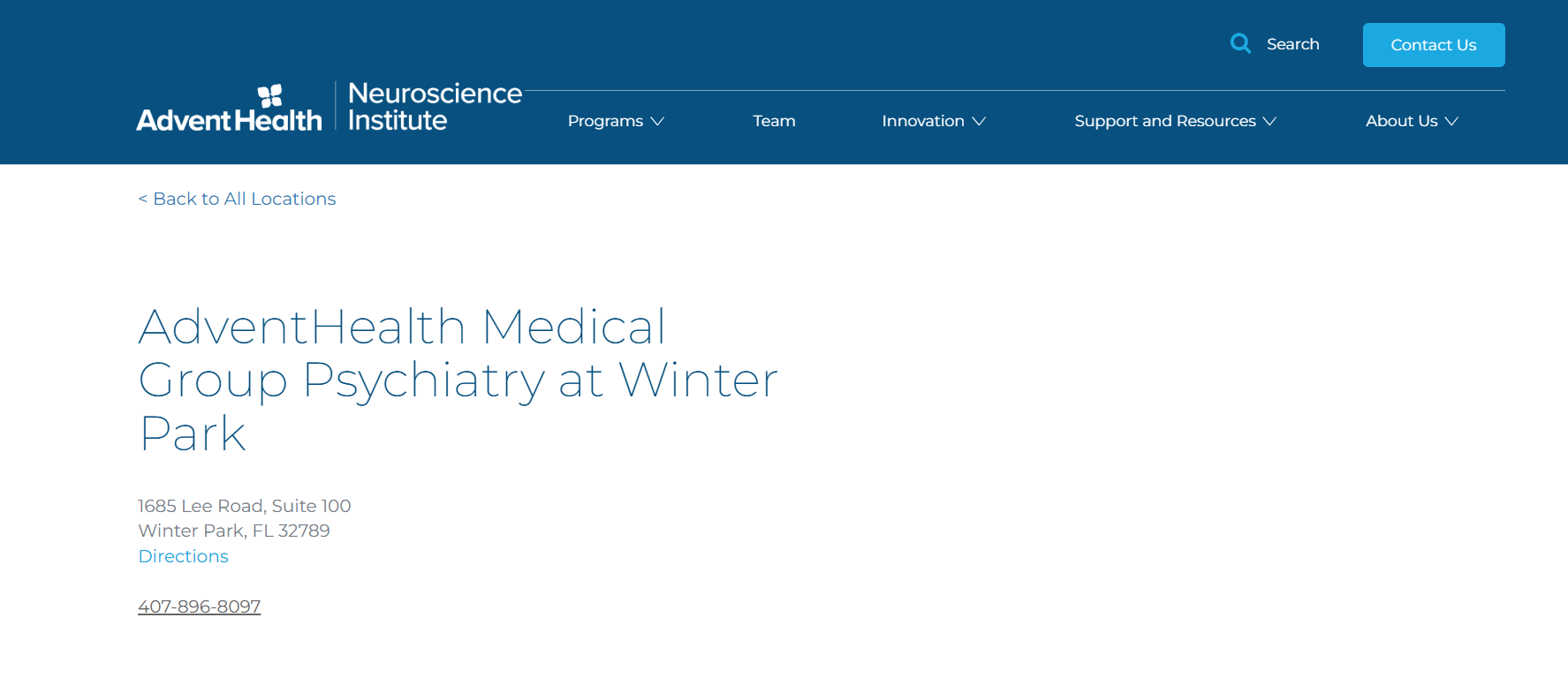 AdventHealth Medical Group Psychiatry at Winter Park