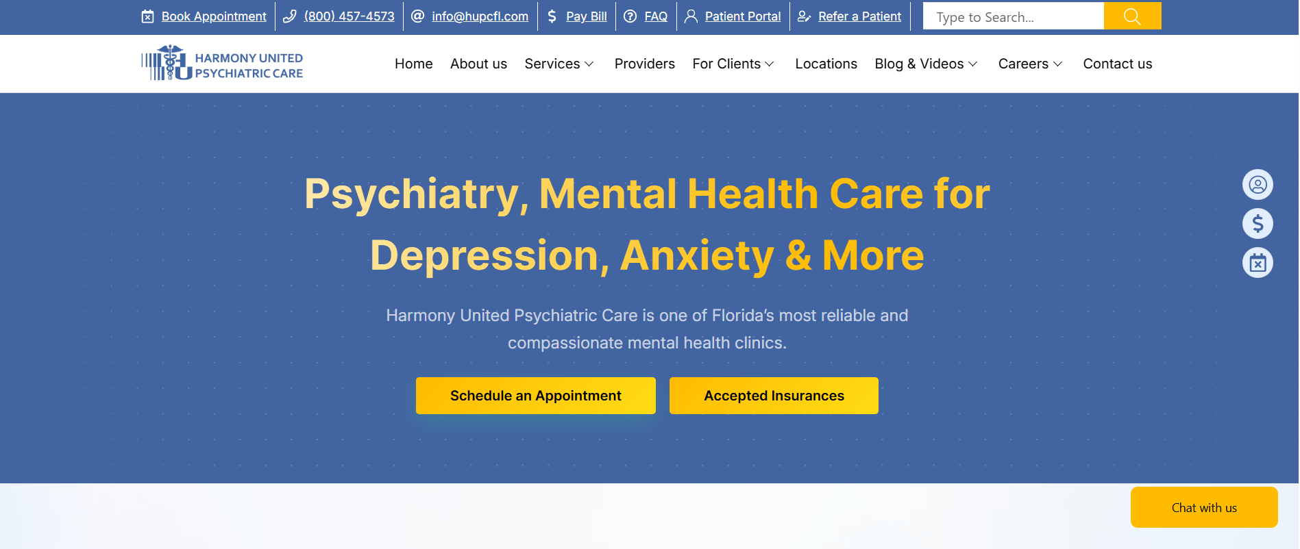 Harmony United Psychiatric Care serving Oviedo FL and surrounding areas